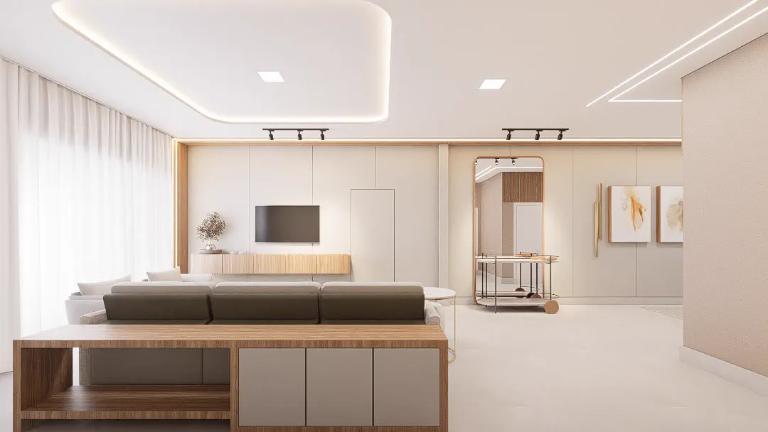 Estar Contemporâneo — foto 1 de 3, projeto de interiores por Thaynara Félix em Santa Efigênia de Minas (MG)