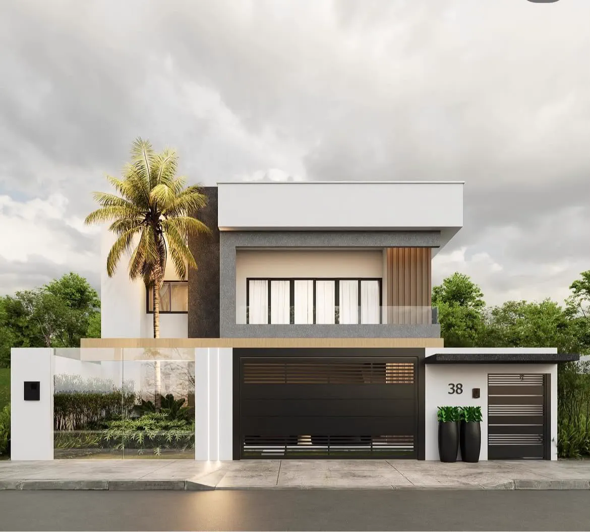 Sobrado Contemporâneo — foto 1 de 1, projeto residencial por Thaynara Félix em Santa Efigênia de Minas (MG)
